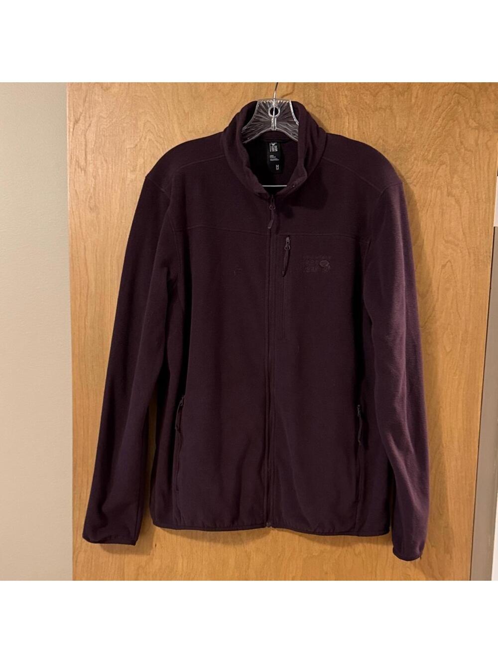 Mountain Hardwear‎ Plum Full Zip Fleece Jacket Men's Medium